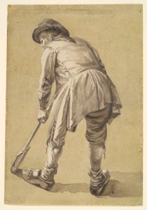 İsimsiz [köylü çiftçi kazıyor] by Unknown