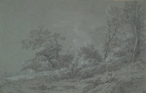 ormanlık sahne by Unknown