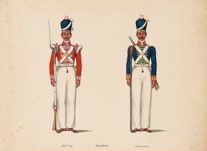 10. Madras Yerli Piyade ve Madras Topçu by Unknown artist