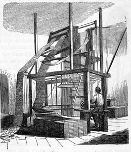 1801 Jakarlı dokuma tezgahı. 19. yüzyıl gravürü. by Unknown artist