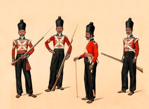 40. Madras Yerli Piyade, 1835 dolaylarında by Unknown