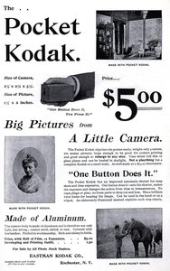 Kodak cep kamerasının reklamı. (Cep Kodak) 1895. Özel Coll. by Unknown artist