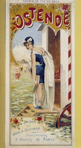19. yüzyılın sonlarında Oostende için reklam afişi by Unknown artist