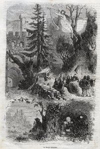 Aeolian arp - rüzgar arp - Arpa eolia - Rüzgar arp - rüzgar tarafından çalınan müzik aleti - 1860