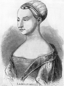 Agnes Sorel (1422-1450) (Beaute sur Marne Hanımı) (Beaute-sur-Marne), “La Belle Agnes” olarak bilinir, VII. Charles