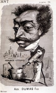 Alexandre Dumas Fils ve “” edebi eczanesi”” - 02/08/1868 tarihli “” Le Géant” da by Unknown artist