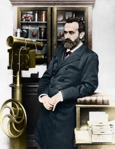 Alphonse Bertillon (1853-1914), antropometriyi yaratan Fransız kriminolog. by Unknown artist