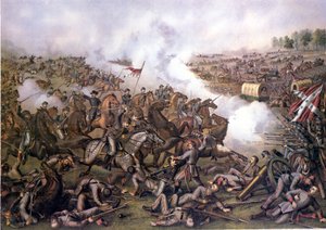 Amerikan İç Savaşı (1861 - 1865): Beş Çatal Savaşı (Virginia) 01 Nisan by Unknown artist