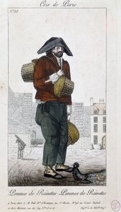 Apple tüccarı - “” Cris de Paris”” deb. 19. yüzyıl by Unknown artist