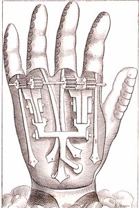 Fransız cerrah anatomist Ambroise Par'dan yapay el protezi by Unknown artist