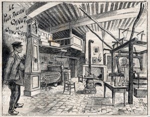 Atelier de Canut a Lyon - 1895 tarihli “Le Progres şanlı” gravürden bu yana Grand Cote