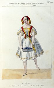Avusturyalı dansçı Fanny Elssler (1810-1884) “La gipsy” balesinde 1839 19. yüzyıl baskısı by Unknown artist