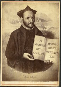 Azpeitia: Society of Jesus and the Cizvitlerin kurucusu Loyola'lı Aziz Ignatius'un boyalı portresi by Unknown artist