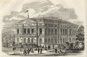Baden Baden (Baden-Baden), Almanya - Baden Tiyatrosu - 1867 by Unknown artist