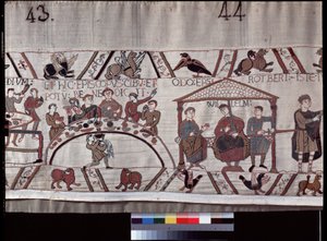 Kraliçe Mathilde Nakış olarak bilinen Bayeux duvar halısı by Unknown artist