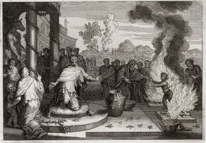 Royaumont İncili, Eski Ahit: Ahaz Unholy King. Yahuda Kralı kötü Ahaz, Tanrı