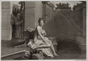 Royaumont İncili, Eski Ahit: Suzanne Chastete. İki yaşlı, Halkın Yargıçları, bahçesinde yalnızken ve banyo yaparken Chastete Suzanne