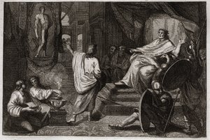 Royaumont İncili, Eski Ahit: Daniel peygamber. Peygamber Daniel, Kral II. Nebukadnezar