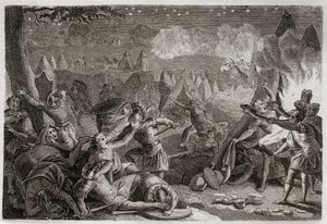Royaumont İncili, Eski Ahit: Midyanlıların trompet sesleriyle ve kandillerin ışıklarıyla yenilgiye uğratılması. 1811
