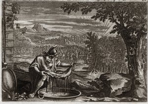 Royaumont İncili, Eski Ahit: Fleece Mucizesi. Gedeon (Gideon), Tanrı