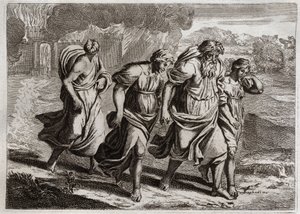 Royaumont İncili, Eski Ahit: Sodom brulee. Tanrı, Sodom