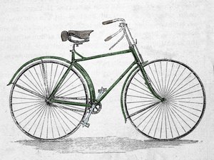 Çerçeveli bisiklet modeli. by Unknown artist