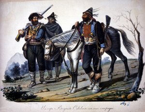19. yüzyılın gravürü, İtalya, Calabria