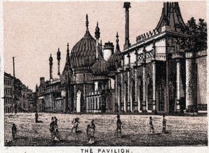 Brighton, İngiltere: Pavyonun görünümü. “” Dünya 168 görüş gösteriyor”” Tarihsiz (19. yüzyılın sonları) by Unknown artist