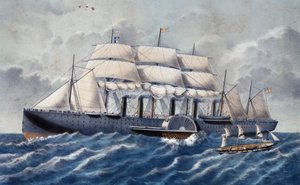 İngiliz vapur Great Eastern by Unknown artist
