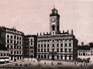 Budapeşte, Macaristan: Eski Belediye Binası. “” Dünya 168 görüş gösteriyor”” Tarihsiz (19. yüzyılın sonları) by Unknown artist
