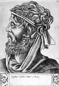 Caius Valerius Catullus dit Catulle (87 - 54 BC) Hayali portre, 17. yüzyıl gravürü. by Unknown artist