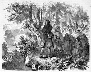 Cévennes'deki Camisardlar. 19. yüzyıl gravürü. by Unknown artist
