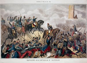 İtalya Seferi: “” Solferino Savaşı, 24 Haziran by Unknown artist