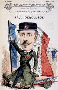Paul Déleède (1846-1914), Fransız yazar ve politikacının karikatürü. “Bugünün Adamları”nda. by Unknown artist
