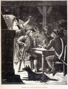 Bir meyhanede kartuş. by Unknown artist
