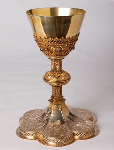 Kadeh. Kuyumculuk, mücevherat. 16. yüzyıl orijinalinin 19. yüzyıl kopyası. by Unknown artist