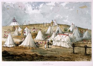 "Chobham, Albay Hodges", Çadır Koruma Muhafızları Kampı. Kraliçe