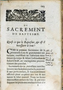 Hıristiyan dini: “Büyük İlmihal” kitabının iç sayfası. Pierre Canisius