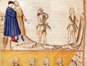 Hırsızlar Çemberi: Vanni Fucci (13. yüzyıl), Dante ve Virgil