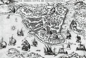 Konstantinopolis şehri, gravür by Unknown artist
