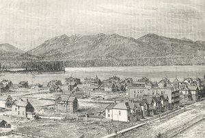 Vancouver şehri, gravür, Kanada by Unknown artist