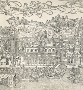 Venedik şehri, İtalya, gravür by Unknown artist