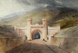 Clayton Tüneli Demiryolu Portalı by Unknown artist