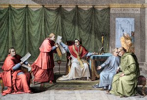 1801 Konkordatosu - Fransa ile Kutsal Kuşatma (Aziz Kuşatma) arasındaki Konkordato İmzası, Papa VII. Pius (Pius) (1742-1823), 15 Ağustos by Unknown artist