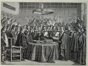 Westphalia Kongresi, otuz yıllık savaşı sona erdiren barış anlaşması by Unknown artist