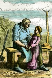 Cosette ve Jean Valjean. Victor Hugo
