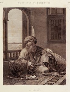 Kostümler ve portreler: Murad Bey (1750-1801) Memluk reisi (Murad Bey Mısır Memluk reisi (Bey)) “” Mısır