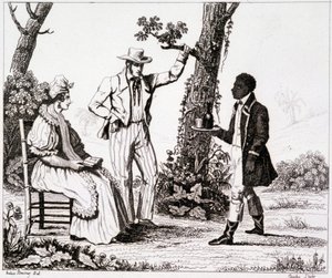 Martinique Creole (siyah hizmetçi ve birkaç beyaz) - “” Pitoresk Fransa” da”, T.III by Unknown artist