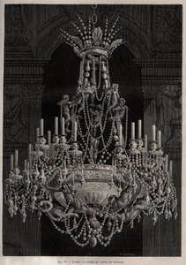 Baccarat fabrikasından kristal avize - - Louis Figuier tarafından 