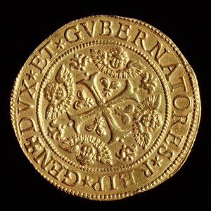 Para birimi: dört ECU altın. 1652 Banca Carige nümizmatik koleksiyonu by Unknown artist